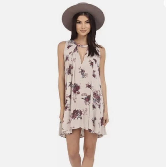Free People Washed Stone Tree Swing Floral Dress Size Small - Picture 5 of 12